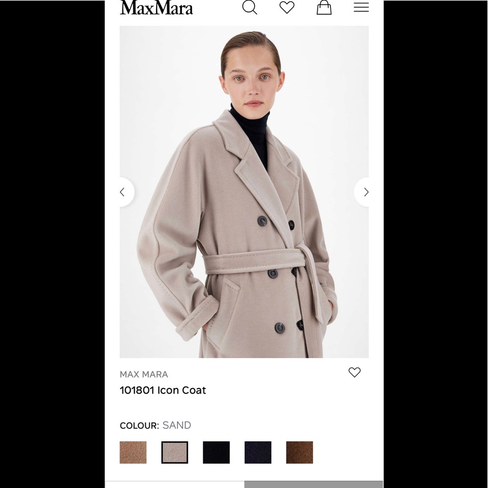 MaxMara 101801 in sand color.